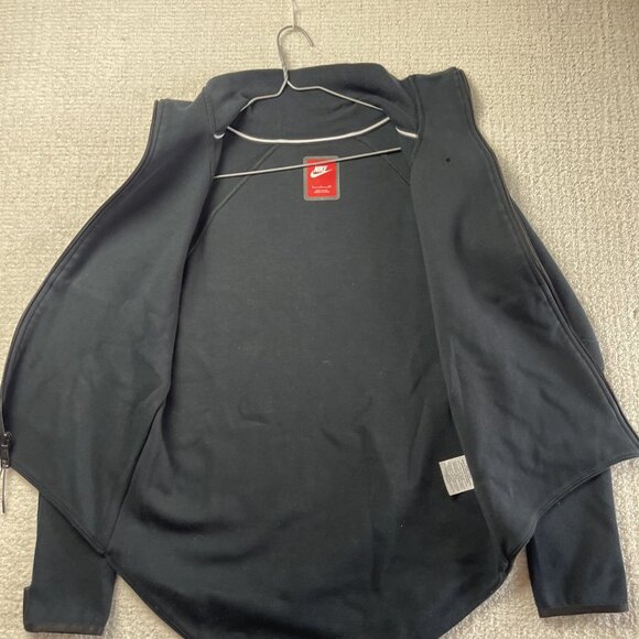 Nike Sportswear Tech Fleece Moto Cape Jacket Women's Size S Black 642688-011 - Picture 10 of 16